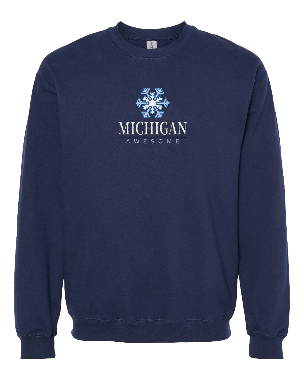 Fall Leaf Embroidered Crewneck Sweatshirt (CLOSEOUT) – Michigan