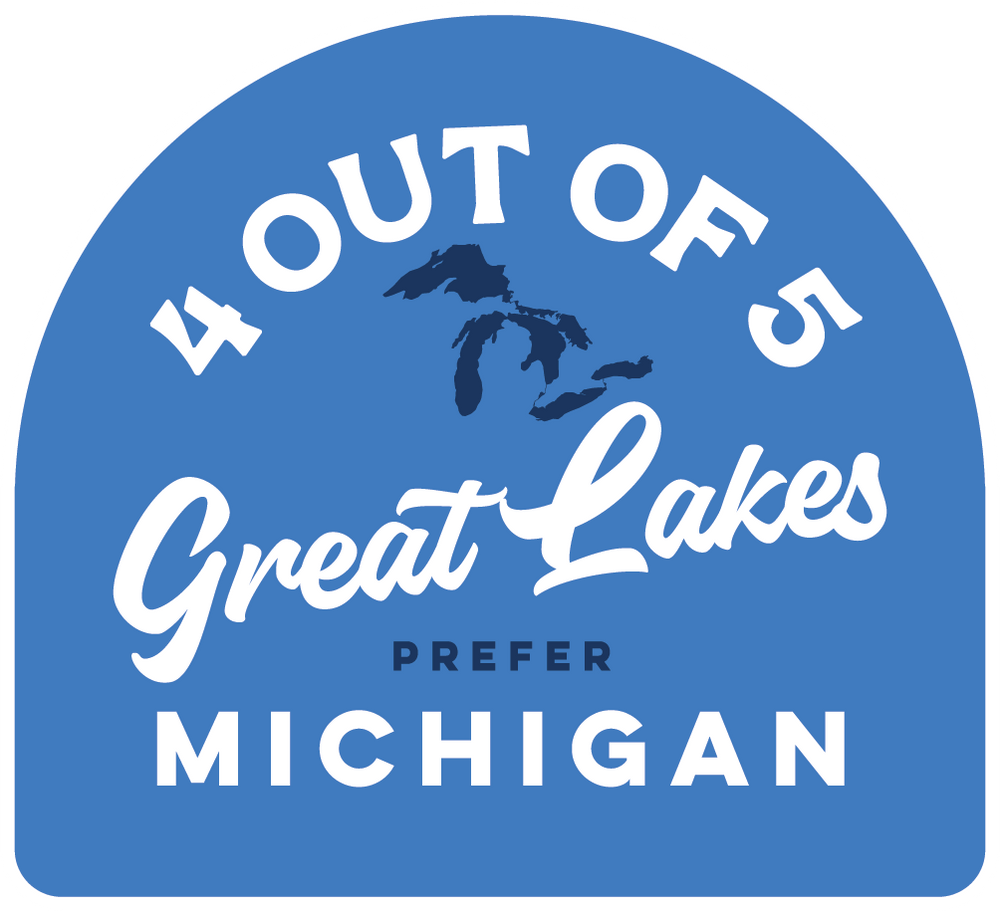 4 Out Of 5 Great Lakes Prefer MI Die-Cut Sticker