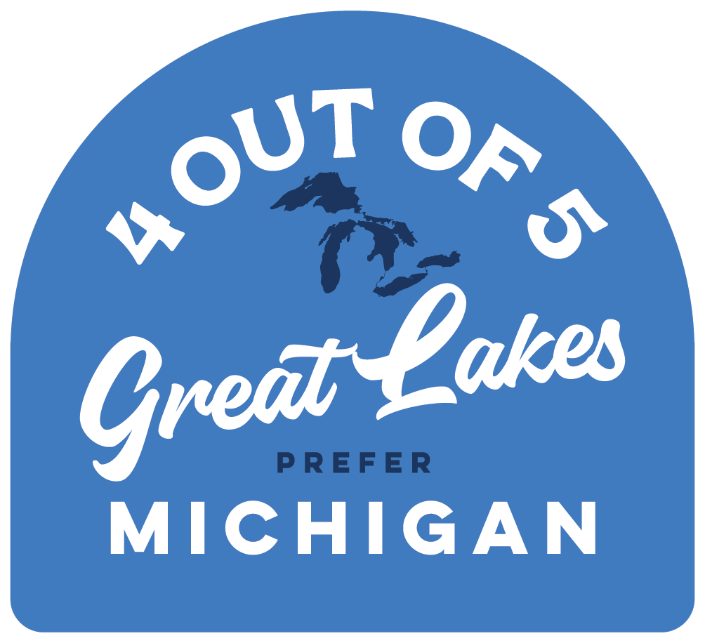 4 Out Of 5 Great Lakes Prefer MI Die-Cut Sticker