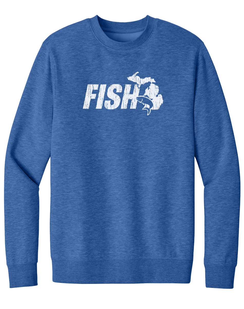 Fish Michigan Crewneck Sweatshirt