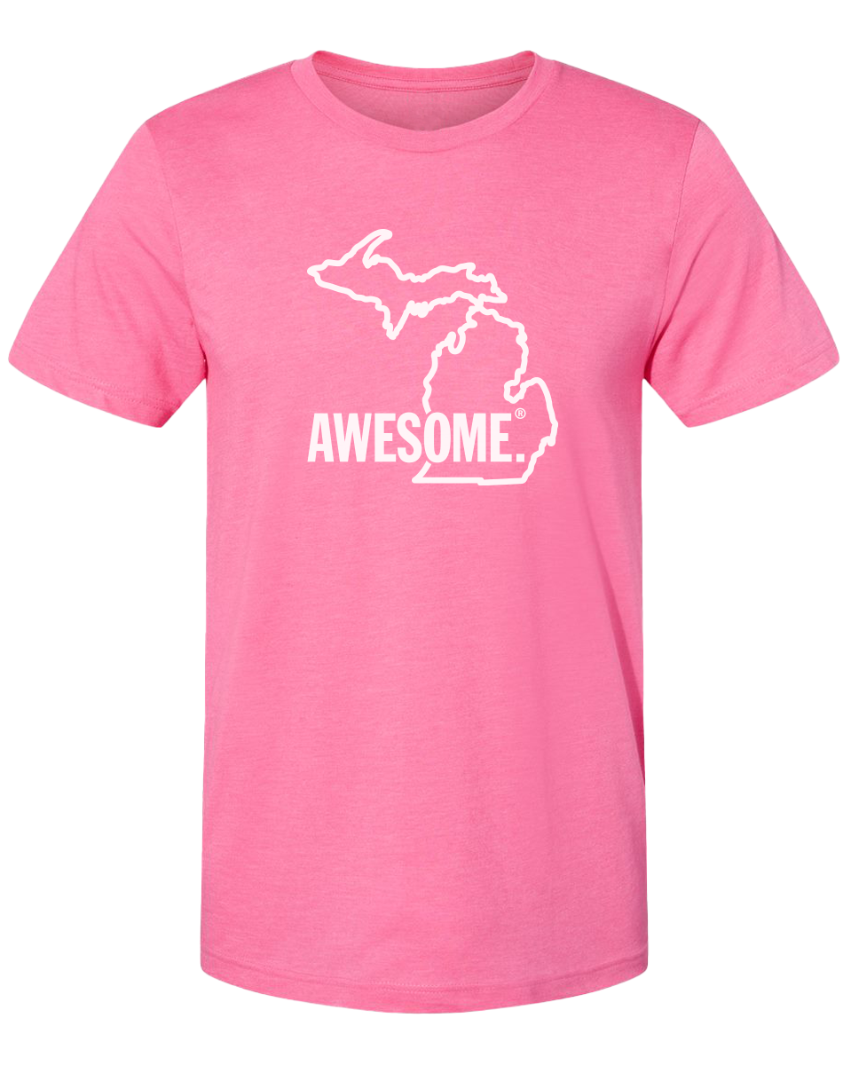 Michigan Awesome State Outline Unisex T-Shirt