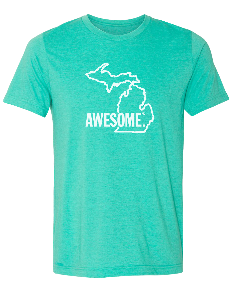 Michigan Awesome State Outline Unisex T-Shirt