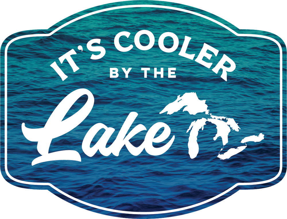 It's Cooler by the Lake Die-Cut Sticker