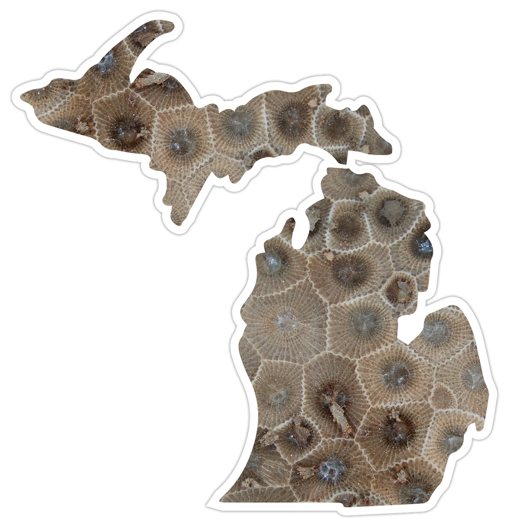 Petoskey Stone Michigan Die-Cut Sticker