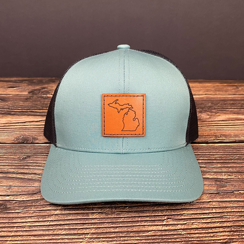 Leather Patch Trucker Hat