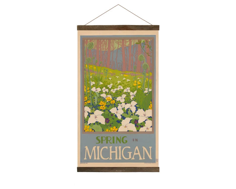 (Set of 4) Seasons in Michigan Hanging Prints