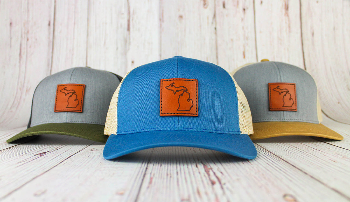 Leather Patch Trucker Hat