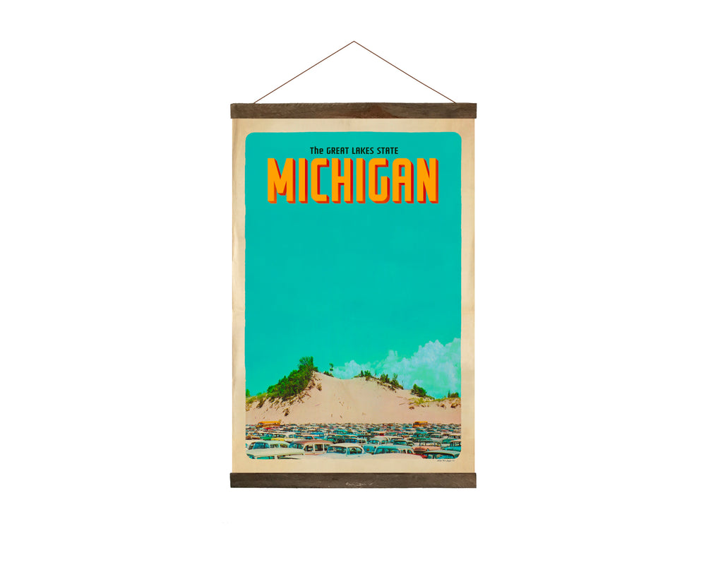 Great Lakes State Hanging Print