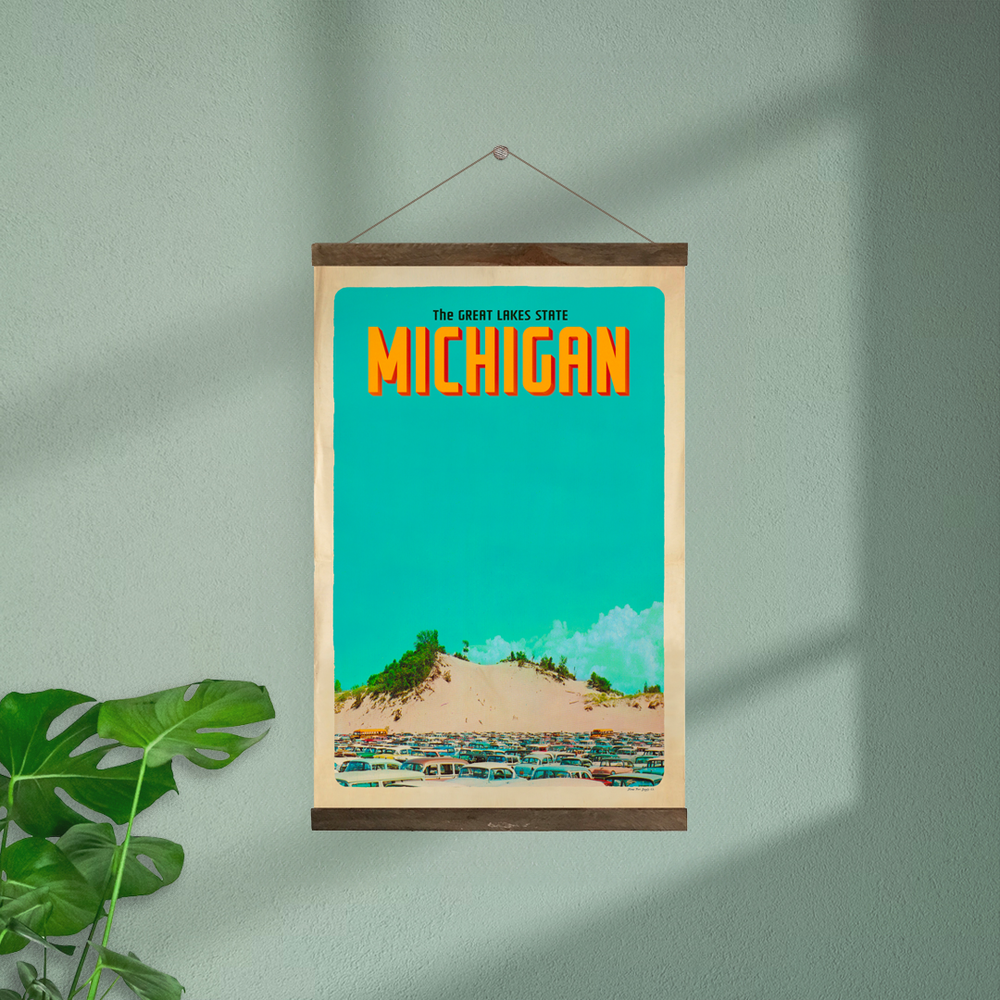 Great Lakes State Hanging Print