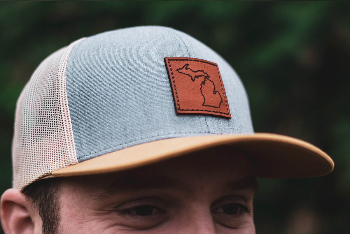 Leather Patch Trucker Hat