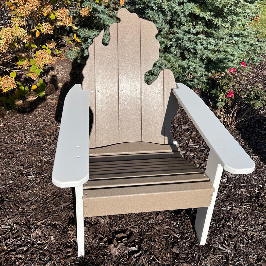 Michigan Adirondack Chair Amish Made Michigan Awesome   Adirondack WoodWhite 1 